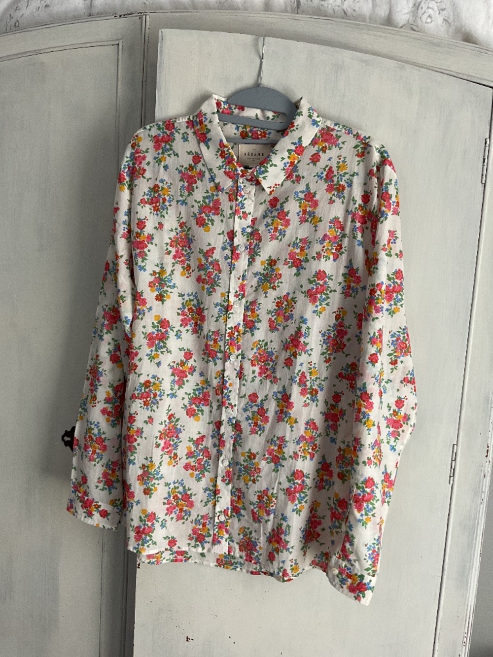 Like New Sezane Floral Blouse Shirt